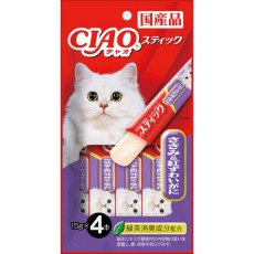 CIAO Chicken and Crab 雞肉+松葉蟹片(15gX4) X6