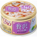 CIAO Bonito Tuna and Chicken Wet Cat Food 頂級貓罐系列 : 奢華-木魚片 吞拿魚+雞肉 80g 