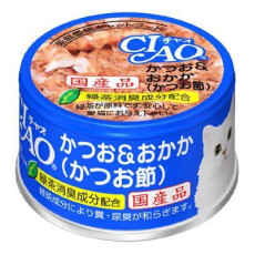 CIAO Bonito & Oka (Bonito section) Wet Cat Food 鰹魚+木魚片(鰹魚節) 85g 