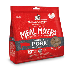 Stella & Chewy's Freeze-Dried Purely Pork Meal Mixers For Dogs 豬全部都係豬 (豬肉肉配方) 凍乾生肉狗糧伴侶18oz X4