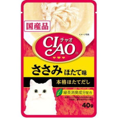 CIAO Pouch for cats fillet scallop flavor 帶子味 (帶子湯底) 40g 