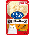 CIAO Pouch for cats white cream Chicken & Scallops 雞肉及帶子味 (忌廉白汁) 40g 