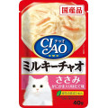 CIAO Pouch for cats white cream Chicken & Crab with Scallops 雞肉,蟹柳及帶子味 (忌廉白汁) 40g 