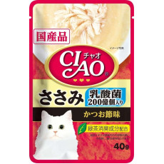 CIAO Pouch for cats Lactic Acid Bacteria Chicken Bonito 雞肉 鰹魚節味 (乳酸菌) 40g 