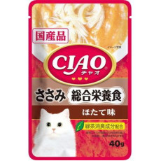 CIAO Pouch for cats Comprehensive Nutrition Food Meal Scallop Flavor 雞肉 帶子味 (綜合營養) 40g 