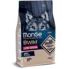 Monge BWild All Breeds Low Grain Goose Adult 低穀物成犬野生鵝肉配方 15kg